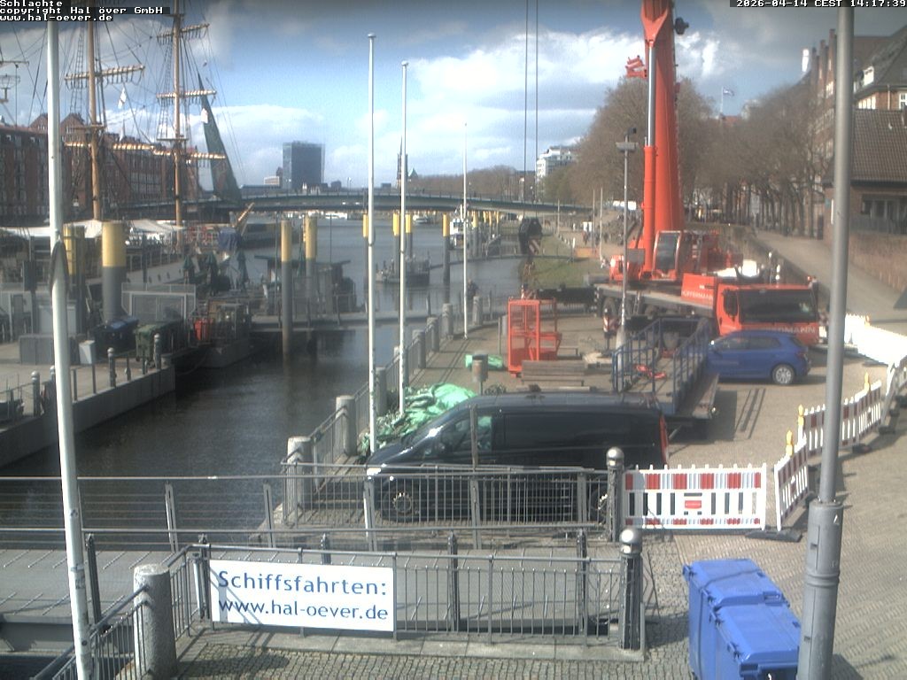 Archiv Foto Webcam Weserpromenade Schlachte Bremen