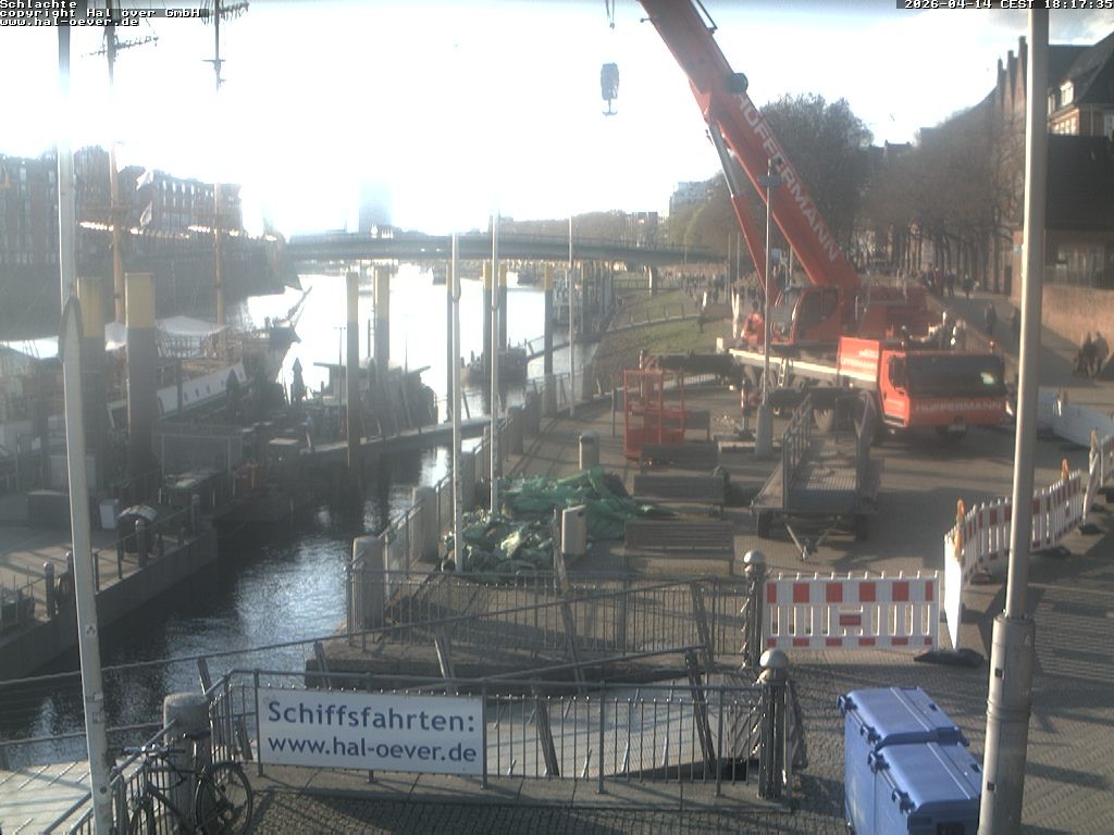 Archiv Foto Webcam Weserpromenade Schlachte Bremen