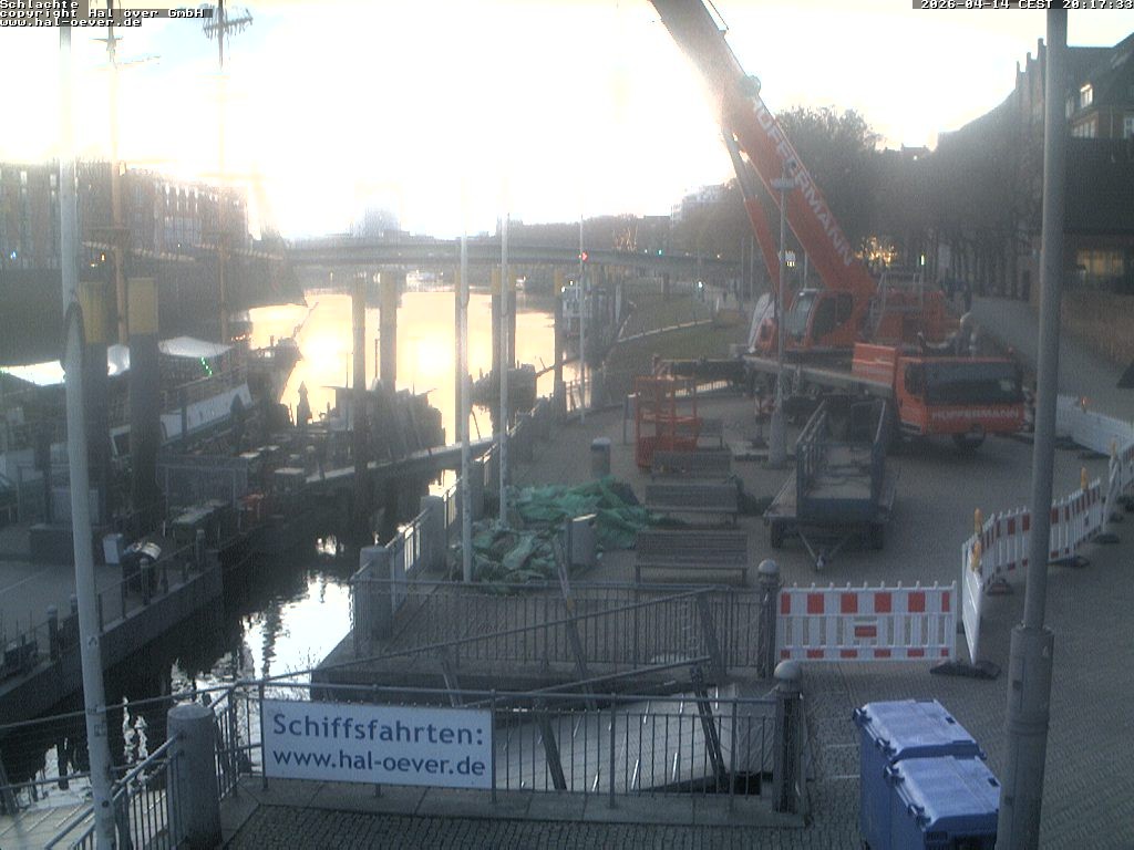 Archiv Foto Webcam Weserpromenade Schlachte Bremen