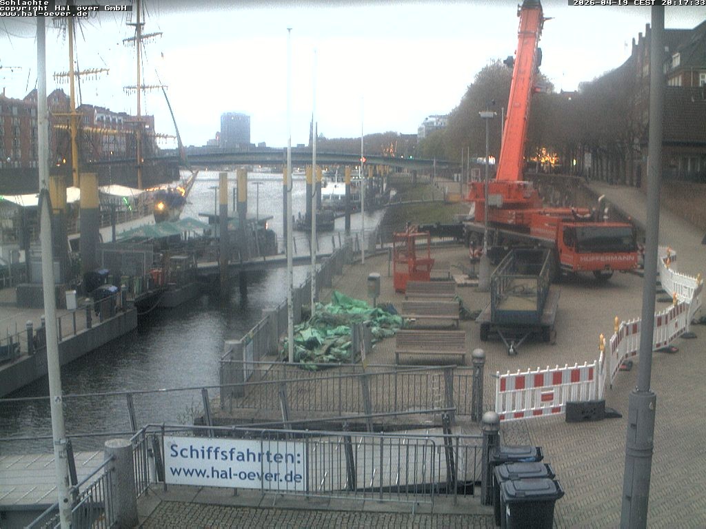 Archiv Foto Webcam Weserpromenade Schlachte Bremen