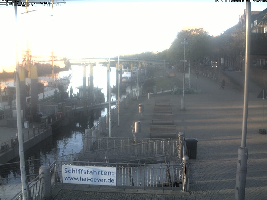 Archiv Foto Webcam Weserpromenade Schlachte Bremen