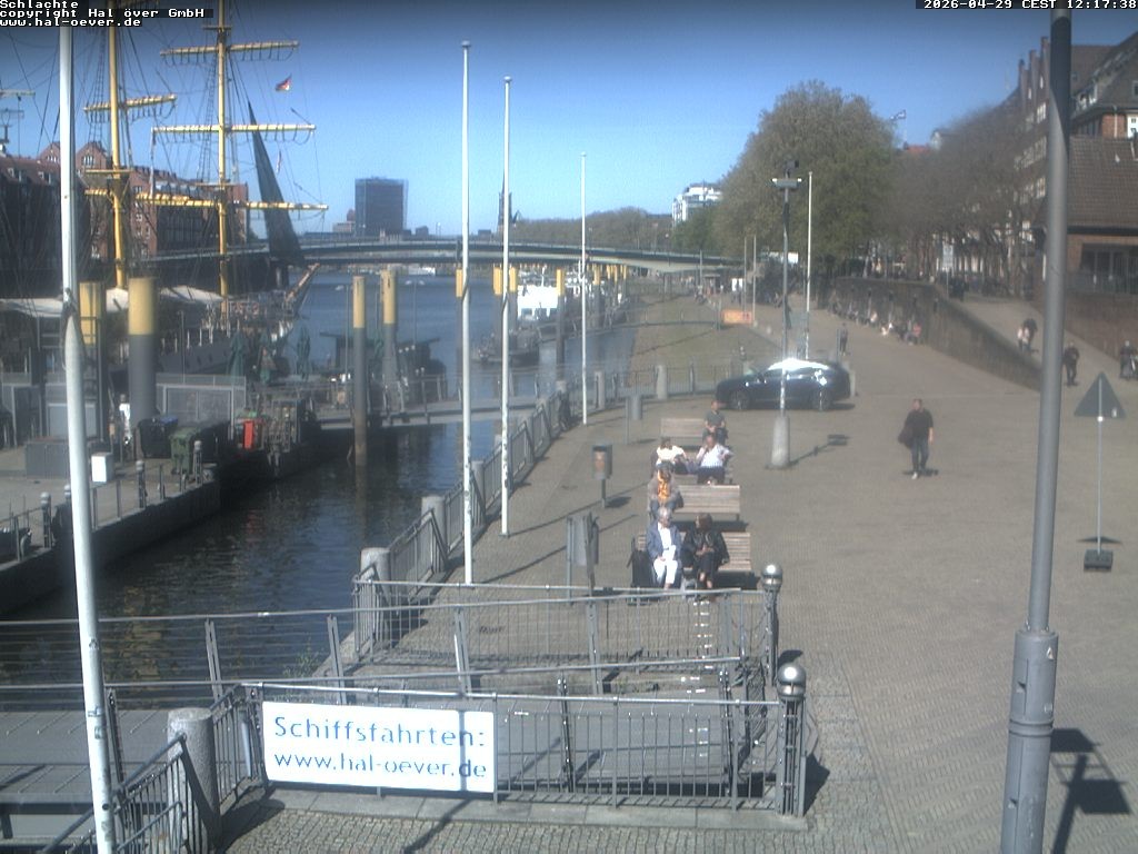 Archiv Foto Webcam Weserpromenade Schlachte Bremen