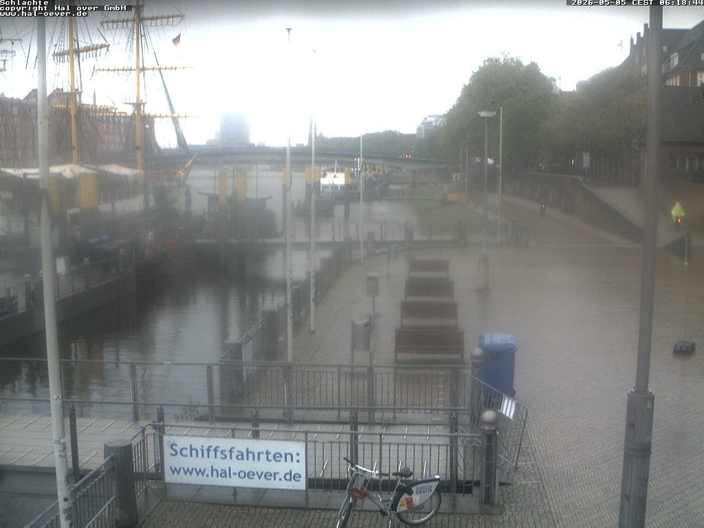 Archiv Foto Webcam Weserpromenade Schlachte Bremen
