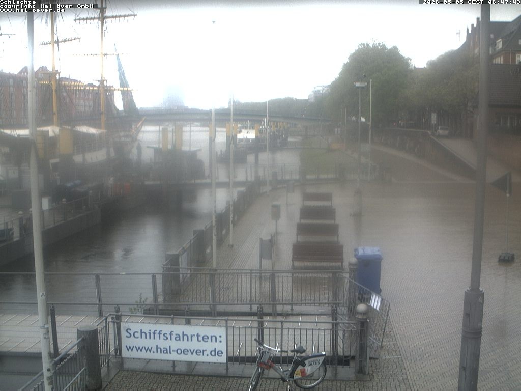 Archiv Foto Webcam Weserpromenade Schlachte Bremen