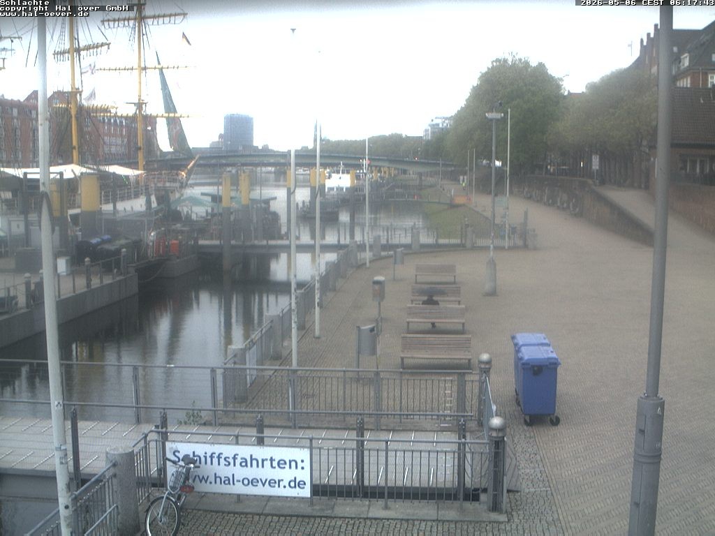 Archiv Foto Webcam Weserpromenade Schlachte Bremen