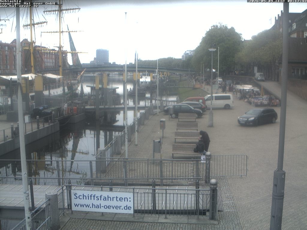 Archiv Foto Webcam Weserpromenade Schlachte Bremen