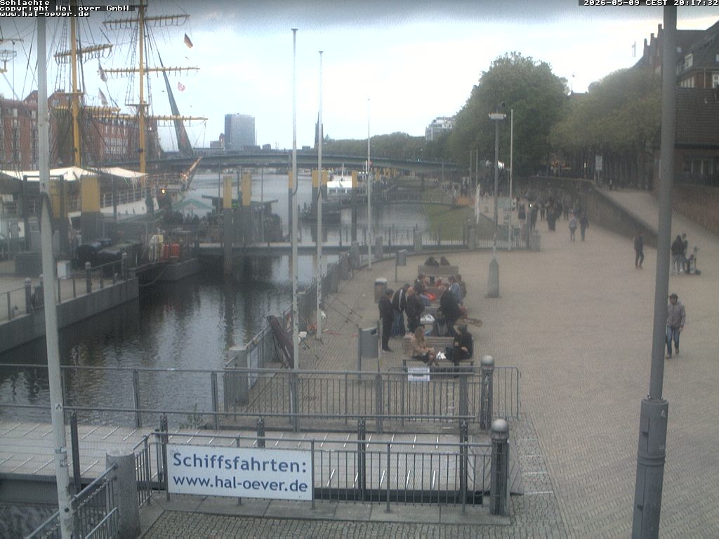Archiv Foto Webcam Weserpromenade Schlachte Bremen