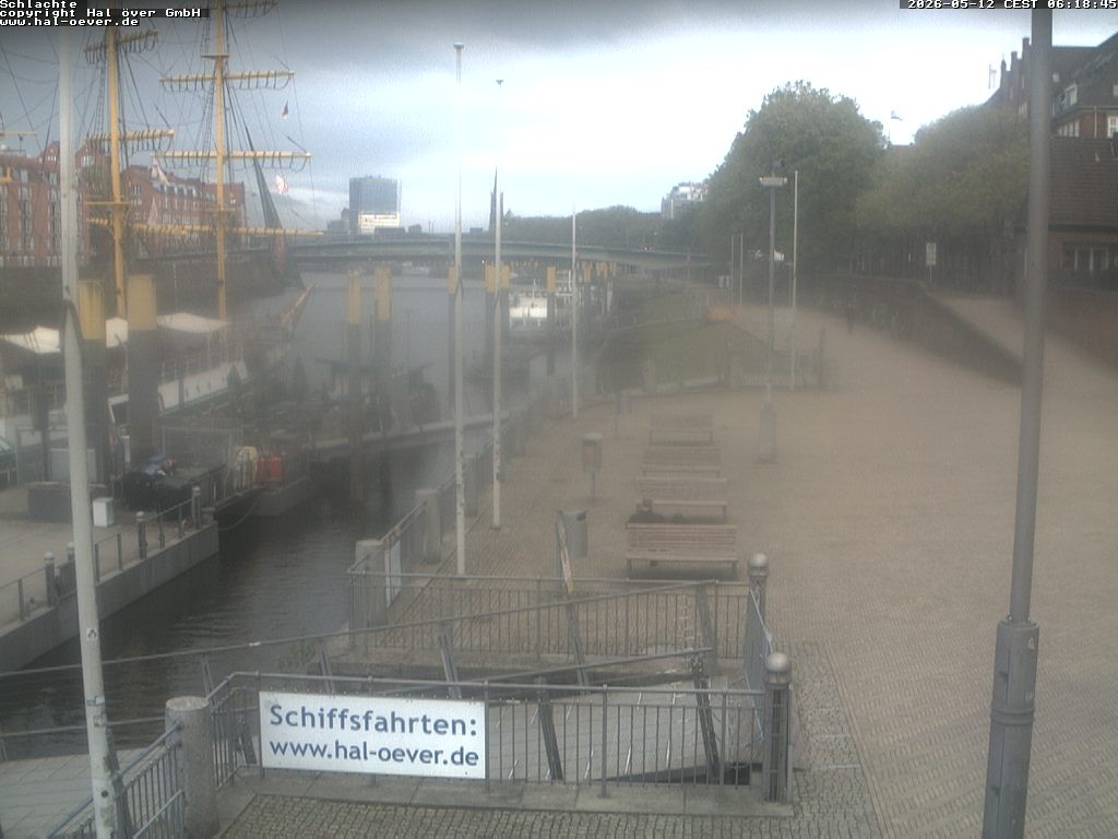 Archiv Foto Webcam Weserpromenade Schlachte Bremen