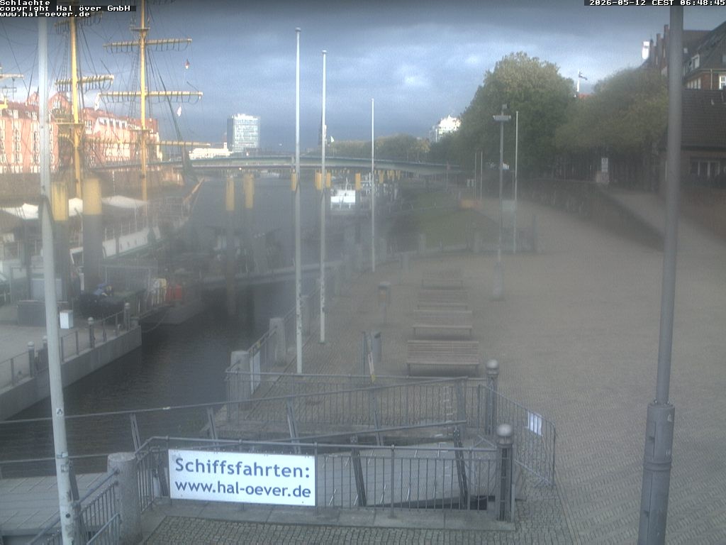 Archiv Foto Webcam Weserpromenade Schlachte Bremen