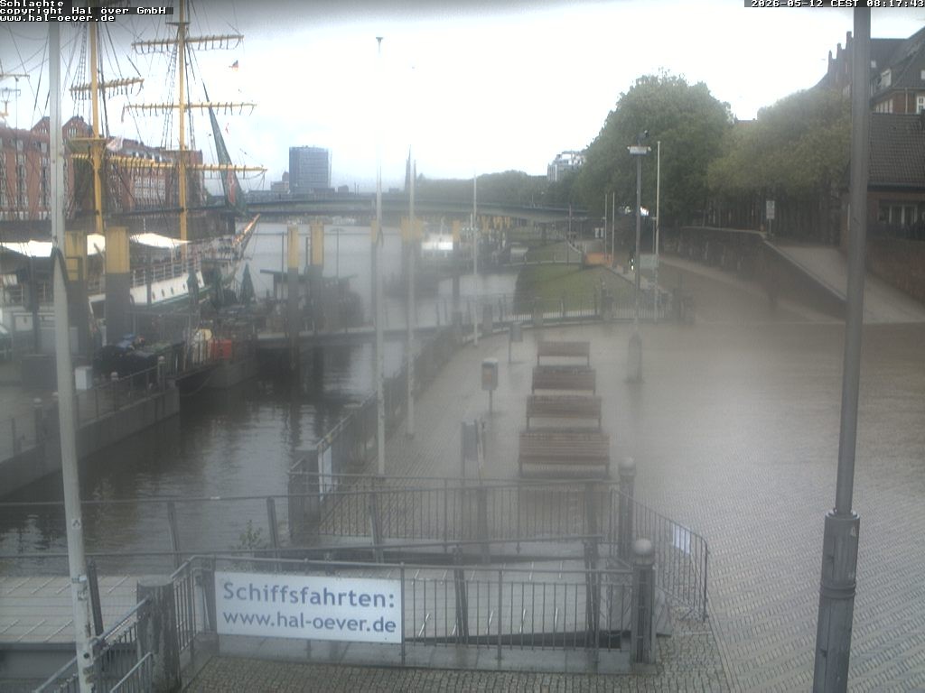 Archiv Foto Webcam Weserpromenade Schlachte Bremen