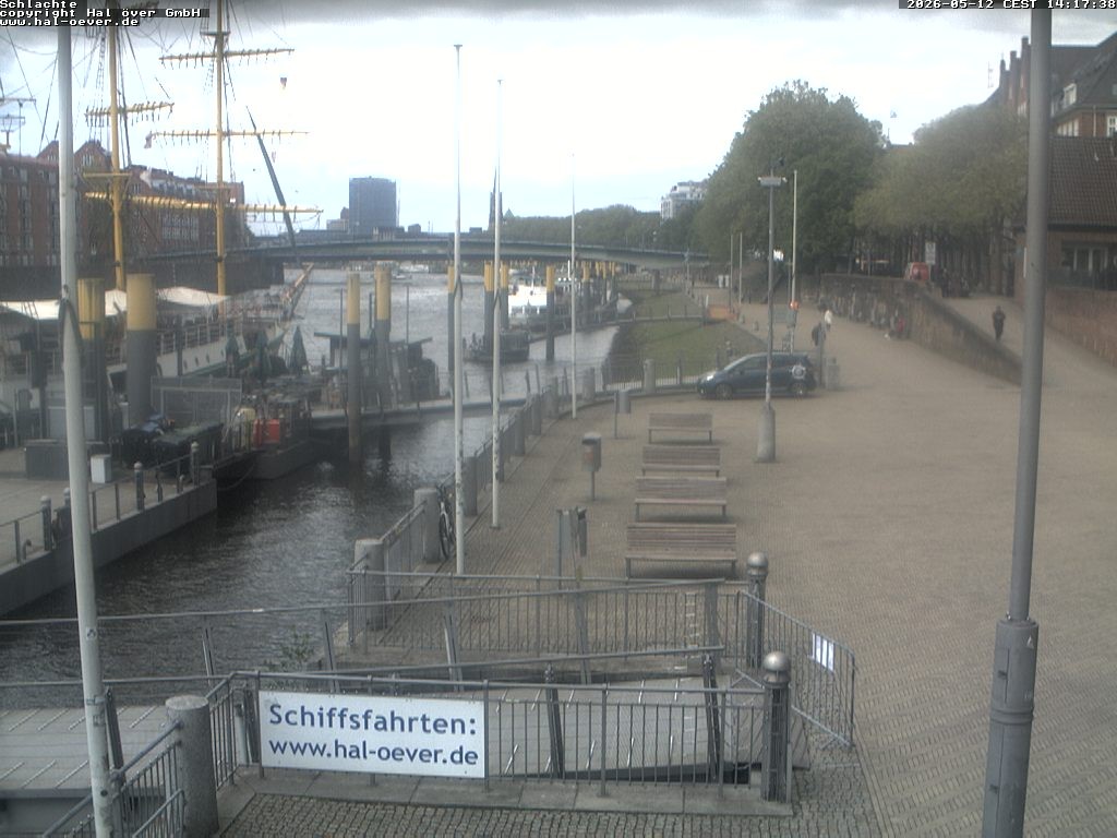 Archiv Foto Webcam Weserpromenade Schlachte Bremen