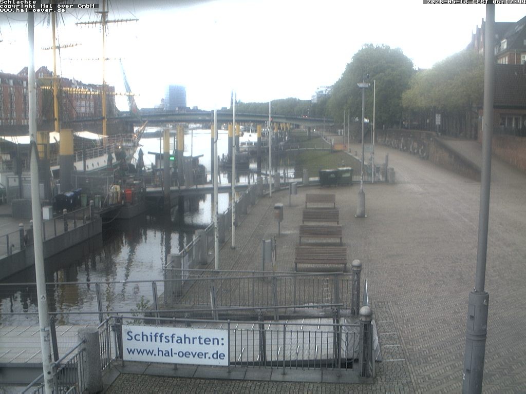 Archiv Foto Webcam Weserpromenade Schlachte Bremen