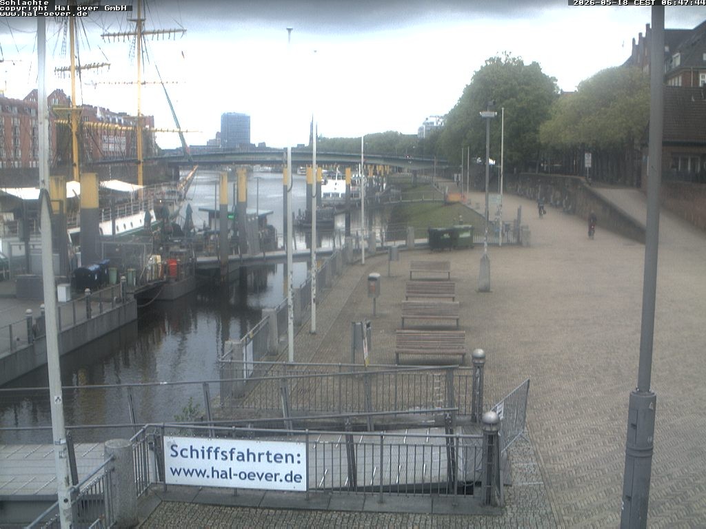 Archiv Foto Webcam Weserpromenade Schlachte Bremen
