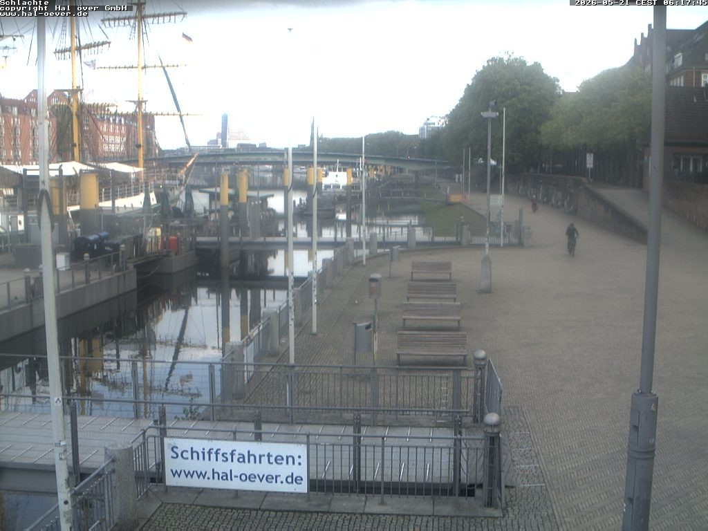 Archiv Foto Webcam Weserpromenade Schlachte Bremen