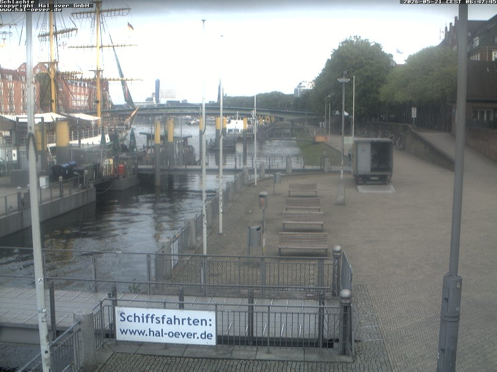 Archiv Foto Webcam Weserpromenade Schlachte Bremen