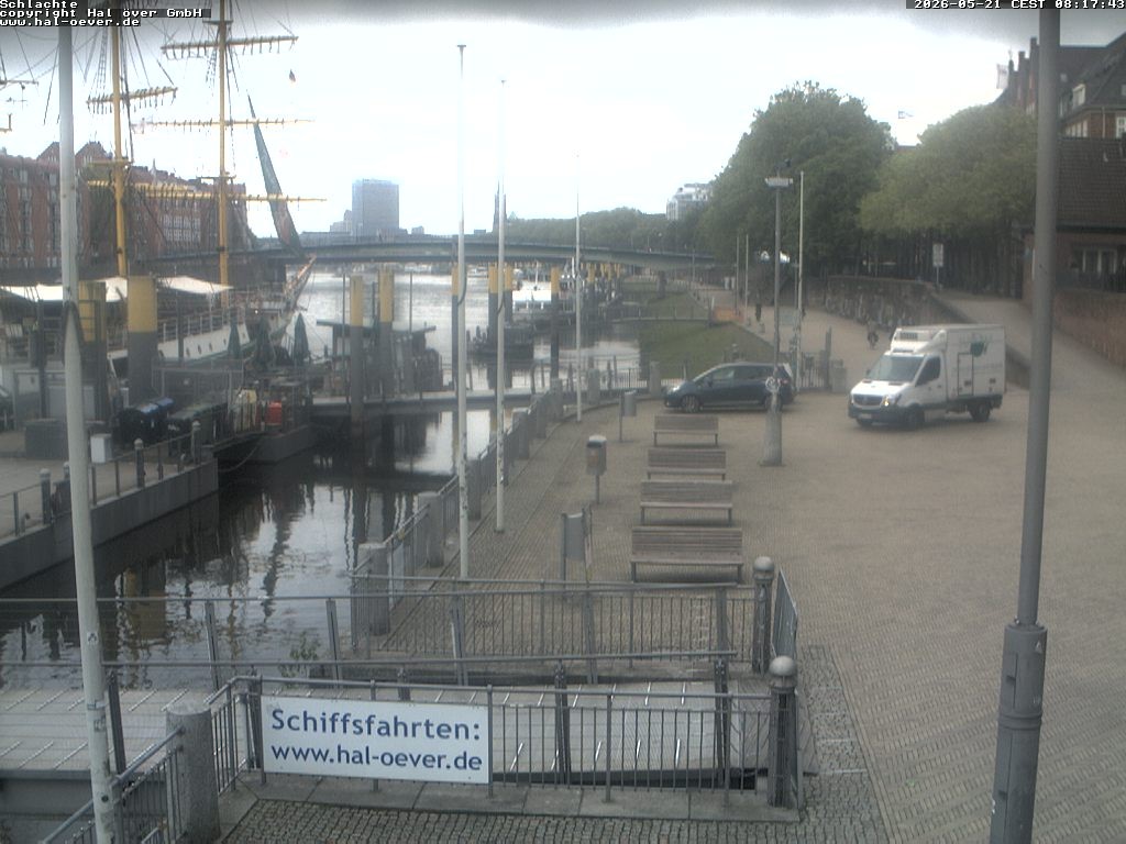 Archiv Foto Webcam Weserpromenade Schlachte Bremen