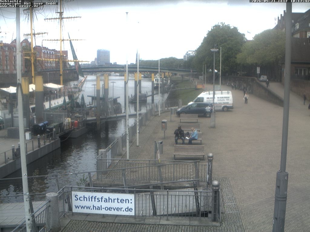 Archiv Foto Webcam Weserpromenade Schlachte Bremen