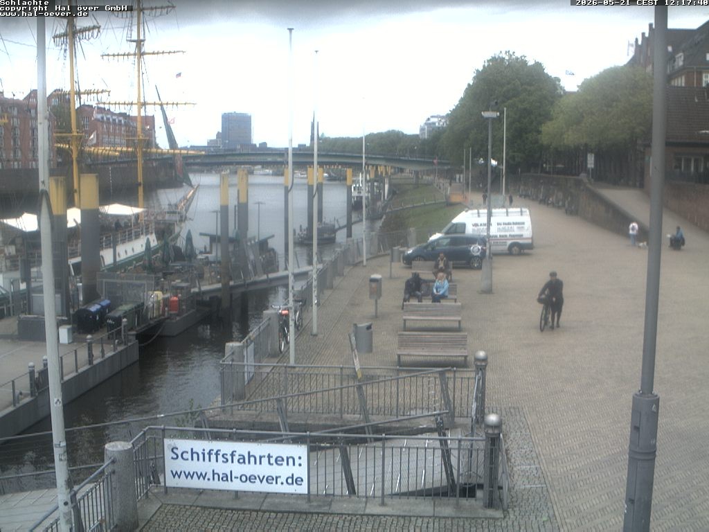 Archiv Foto Webcam Weserpromenade Schlachte Bremen