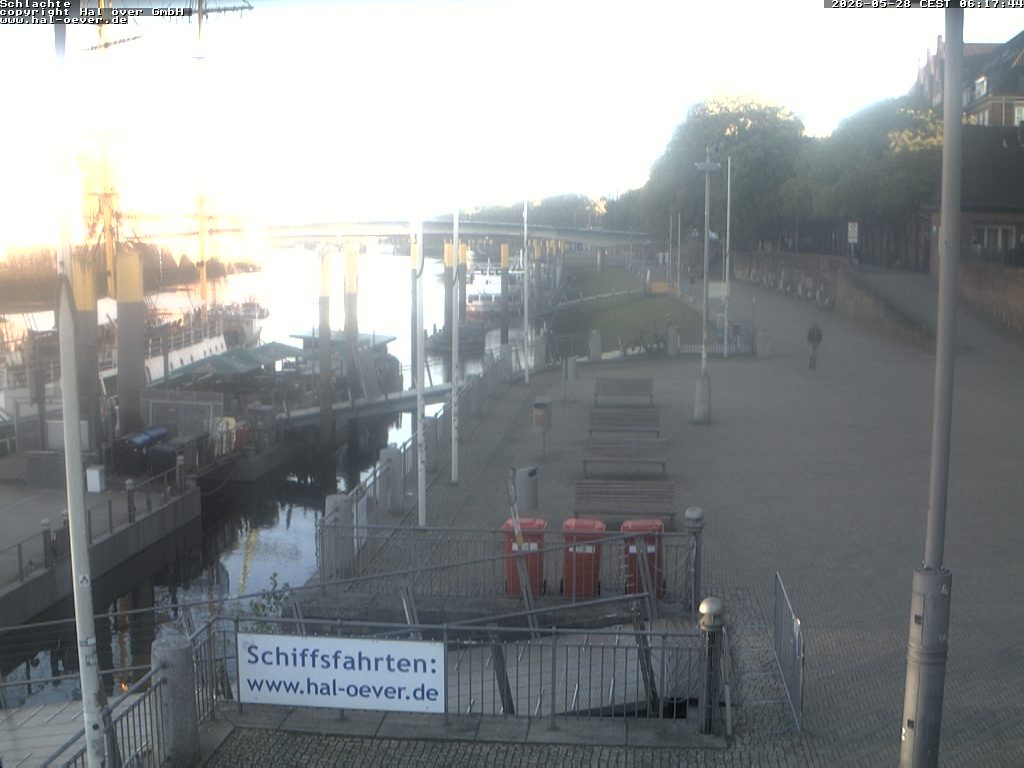 Archived image Webcam River Walk Schlachte Bremen