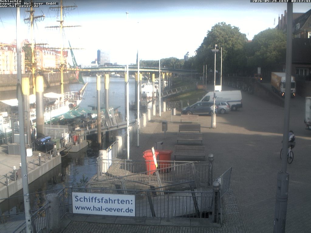 Archiv Foto Webcam Weserpromenade Schlachte Bremen
