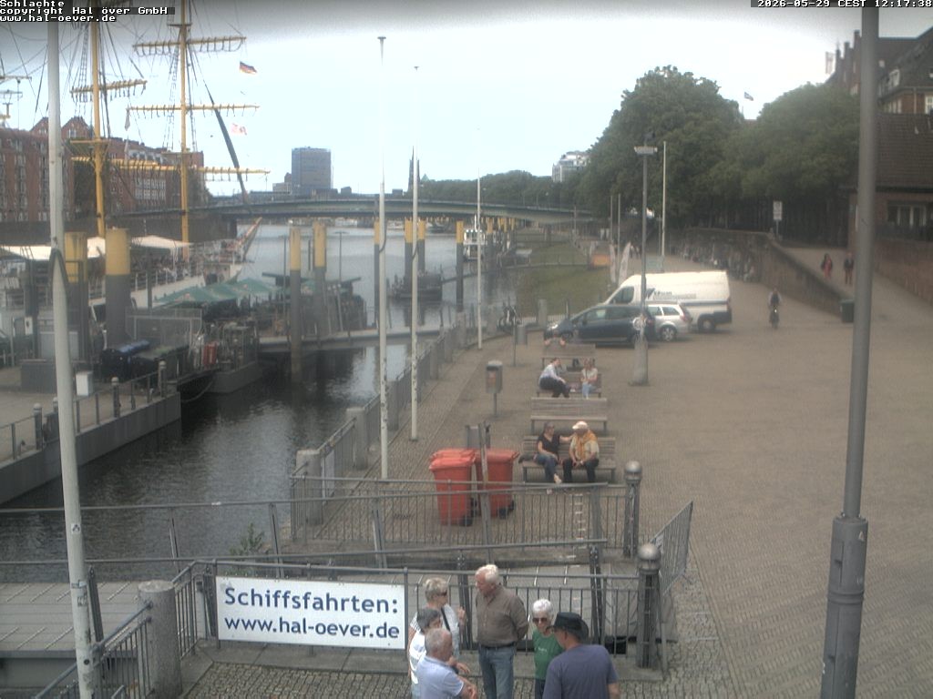 Archiv Foto Webcam Weserpromenade Schlachte Bremen