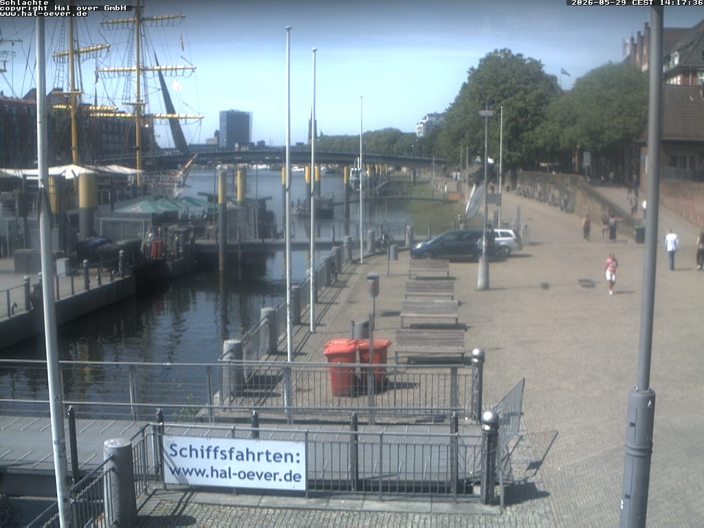 Archiv Foto Webcam Weserpromenade Schlachte Bremen