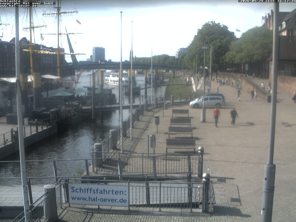 Archiv Foto Webcam Weserpromenade Schlachte Bremen