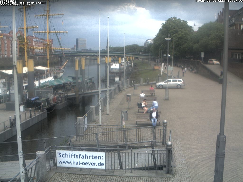 Archiv Foto Webcam Weserpromenade Schlachte Bremen