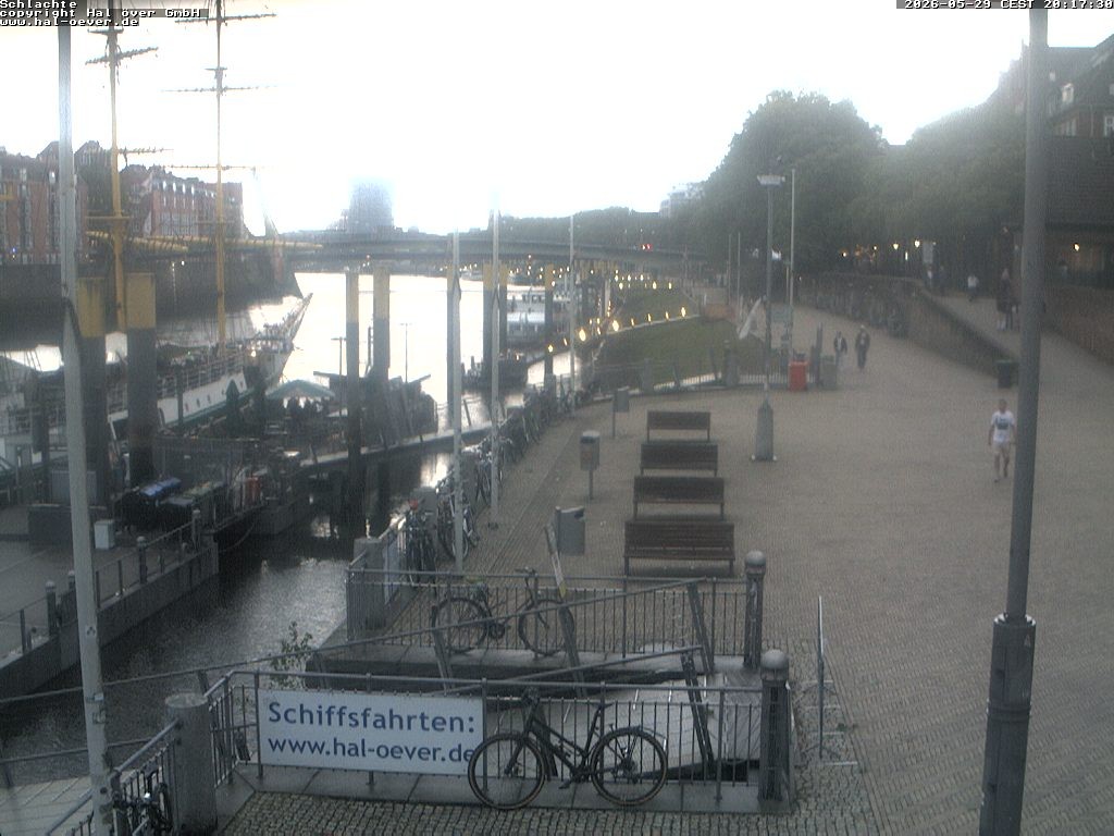 Archiv Foto Webcam Weserpromenade Schlachte Bremen