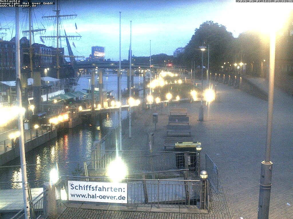 Archiv Foto Webcam Weserpromenade Schlachte Bremen
