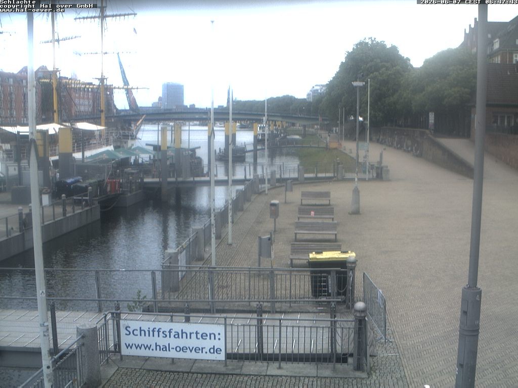 Archiv Foto Webcam Weserpromenade Schlachte Bremen