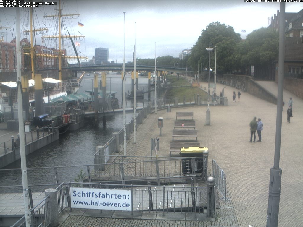 Archiv Foto Webcam Weserpromenade Schlachte Bremen