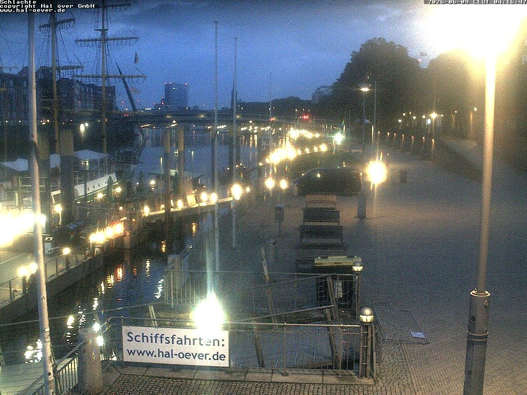 Archiv Foto Webcam Weserpromenade Schlachte Bremen