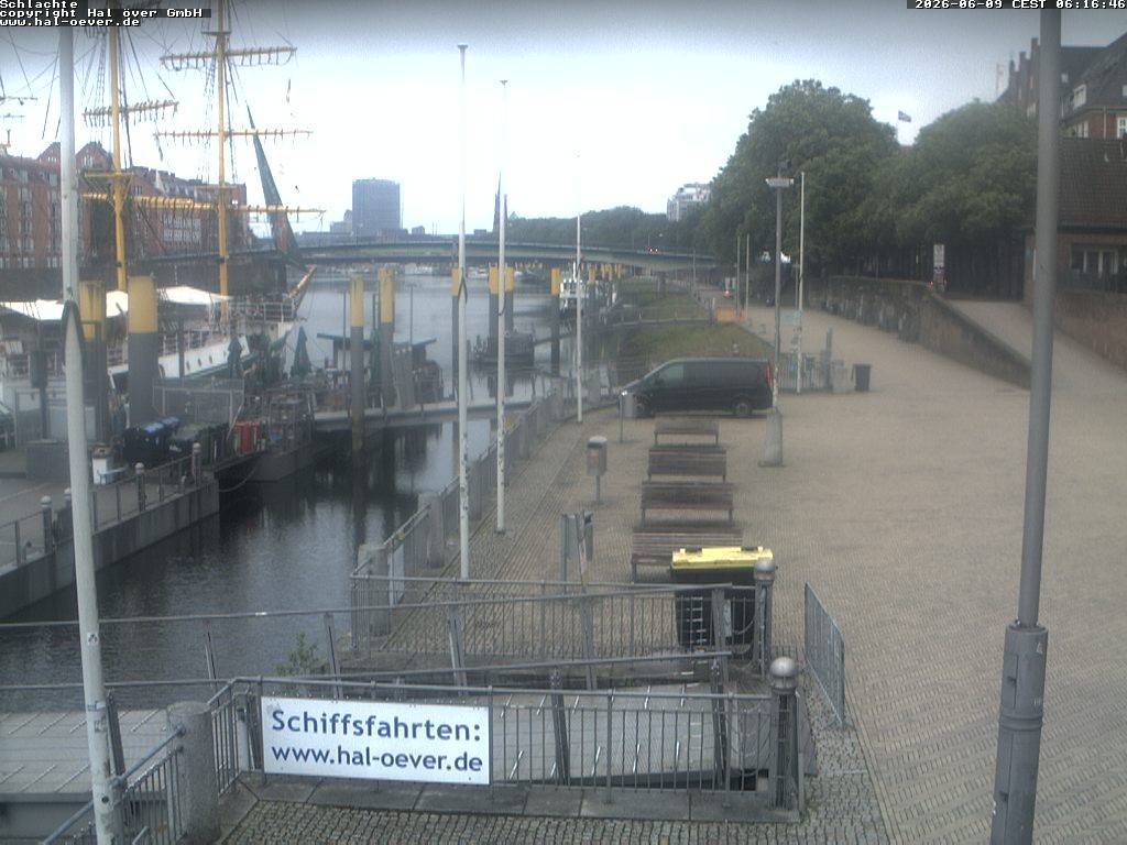 Archiv Foto Webcam Weserpromenade Schlachte Bremen