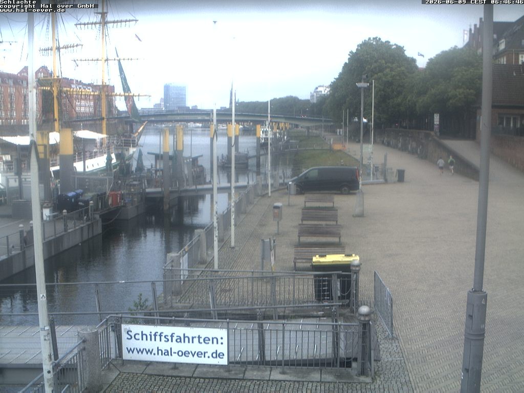 Archiv Foto Webcam Weserpromenade Schlachte Bremen