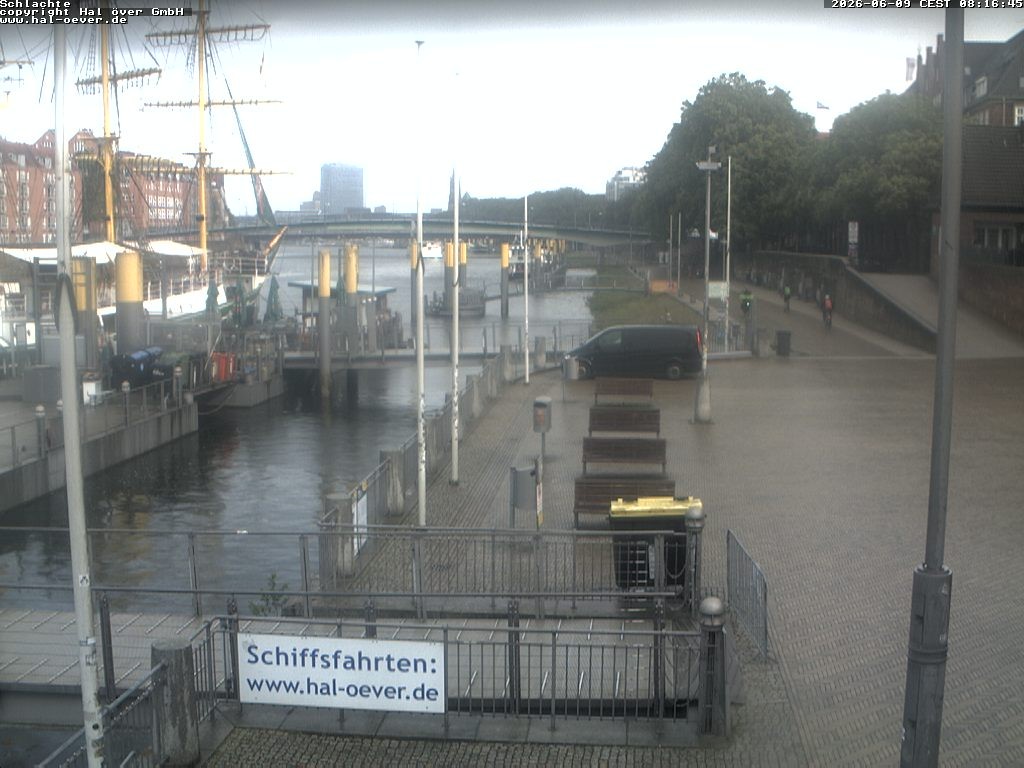 Archiv Foto Webcam Weserpromenade Schlachte Bremen