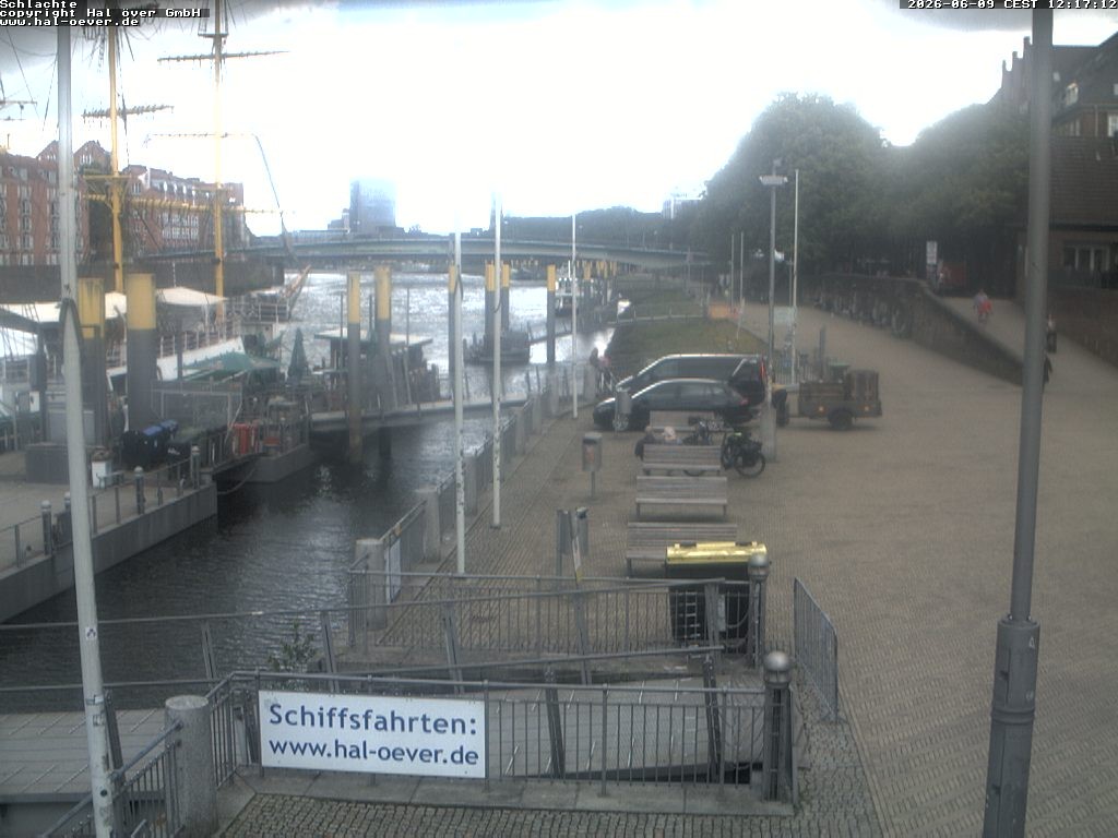 Archiv Foto Webcam Weserpromenade Schlachte Bremen