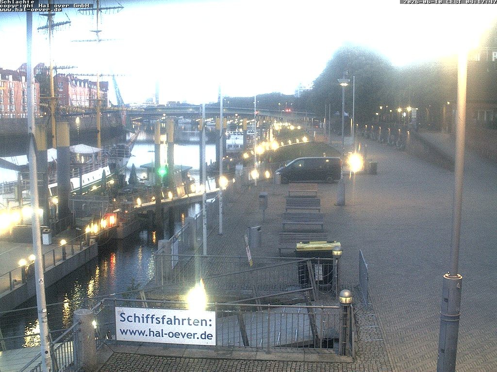 Archiv Foto Webcam Weserpromenade Schlachte Bremen