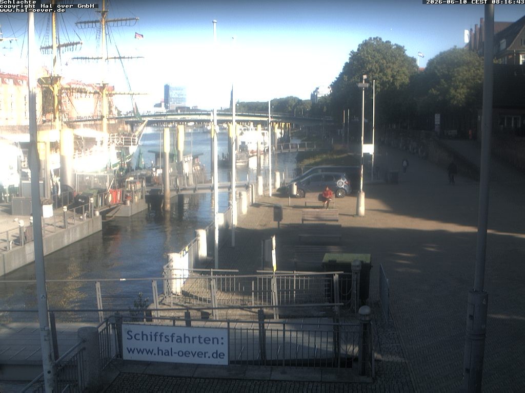 Archiv Foto Webcam Weserpromenade Schlachte Bremen
