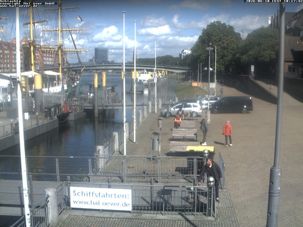 Archiv Foto Webcam Weserpromenade Schlachte Bremen
