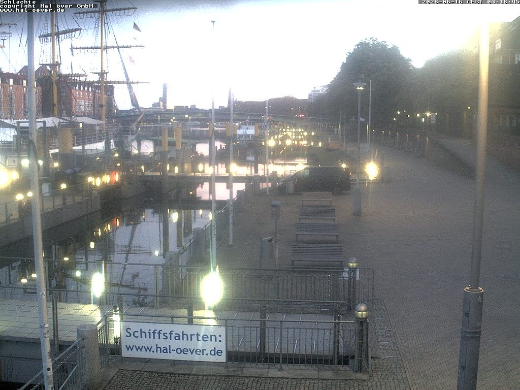 Archived image Webcam River Walk Schlachte Bremen