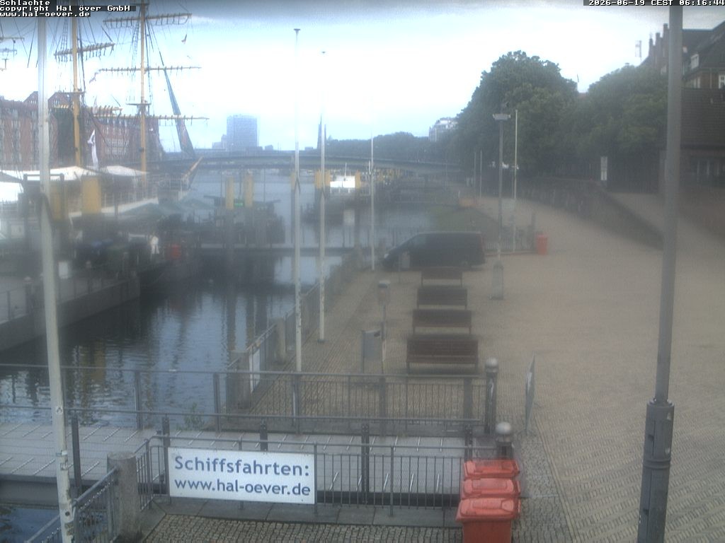 Archiv Foto Webcam Weserpromenade Schlachte Bremen