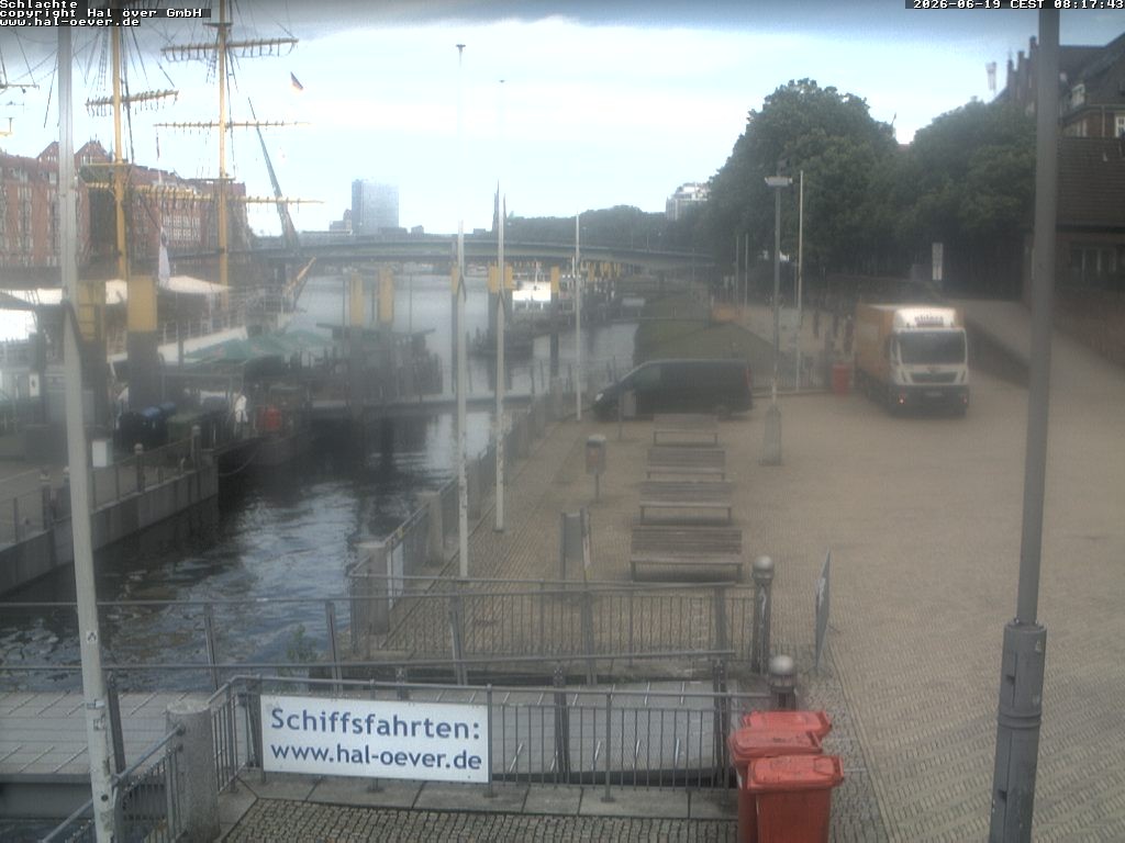 Archiv Foto Webcam Weserpromenade Schlachte Bremen
