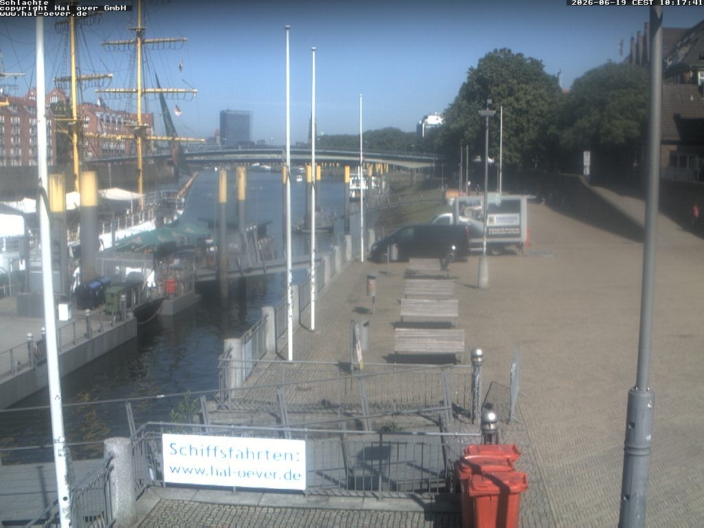 Archiv Foto Webcam Weserpromenade Schlachte Bremen
