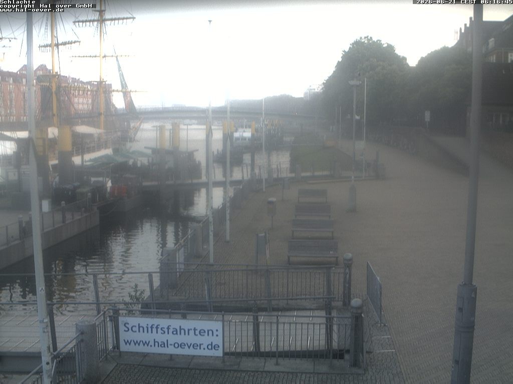 Archiv Foto Webcam Weserpromenade Schlachte Bremen