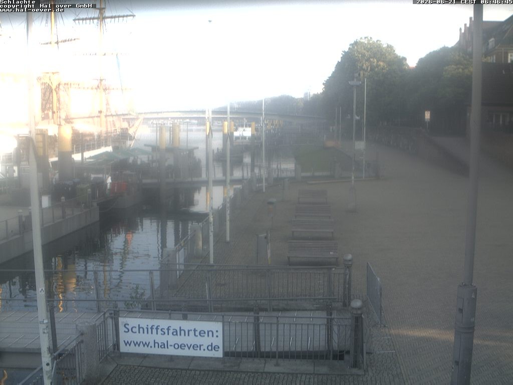 Archiv Foto Webcam Weserpromenade Schlachte Bremen