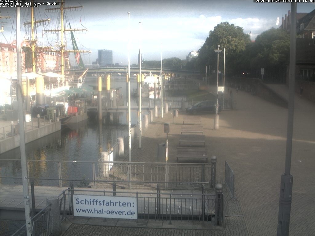 Archiv Foto Webcam Weserpromenade Schlachte Bremen