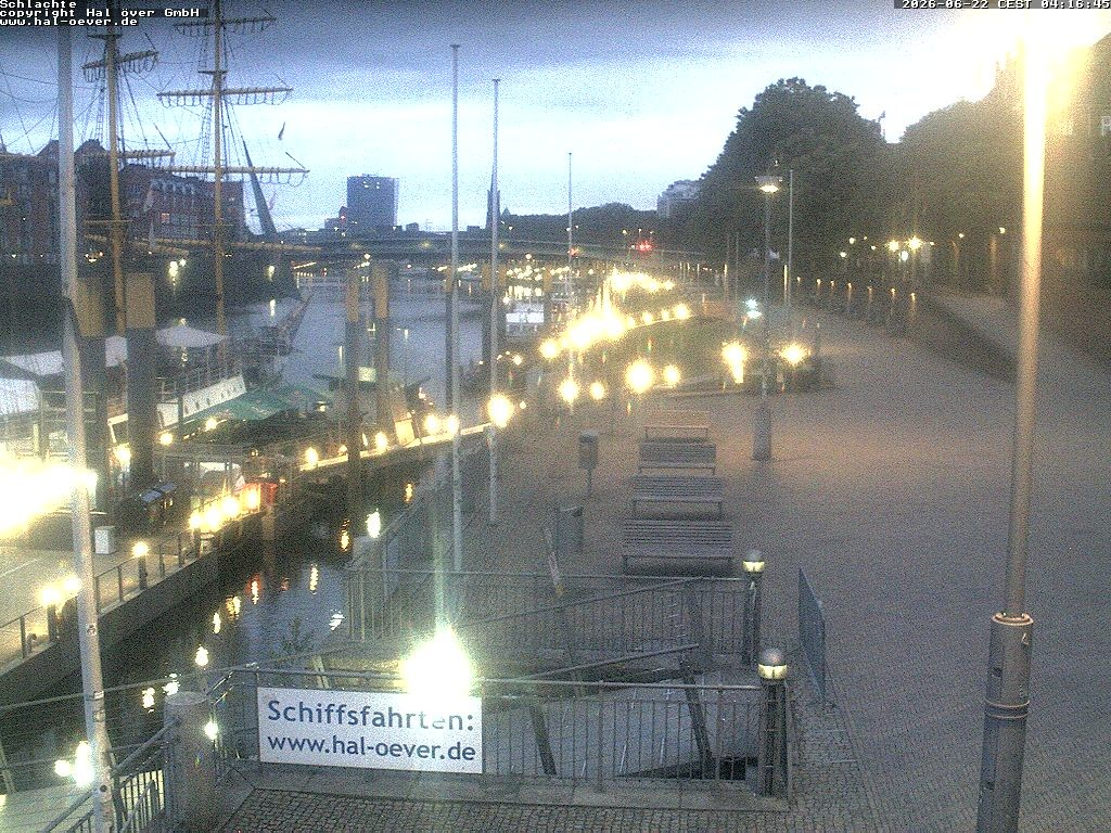Archiv Foto Webcam Weserpromenade Schlachte Bremen