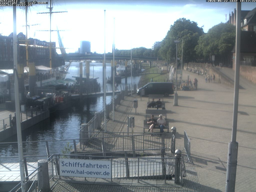 Archiv Foto Webcam Weserpromenade Schlachte Bremen