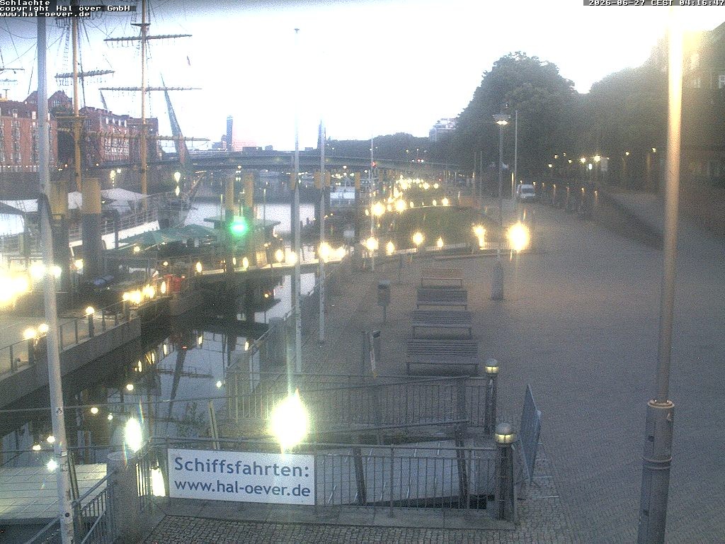Archiv Foto Webcam Weserpromenade Schlachte Bremen